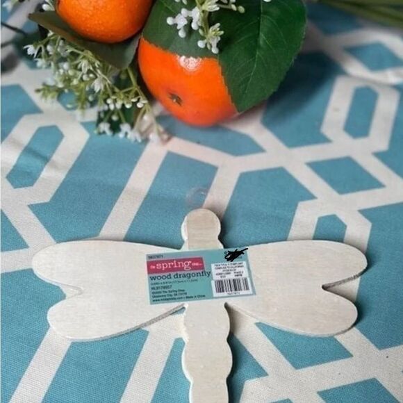 NEW Dragonfly Wooden Natural Unfinished Do It Yourself Ready to Paint & Decorate - Picture 2 of 5